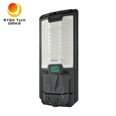 منطقة إضاءة واسعة 300 متر مربع مع رقائق LED 5050 عالية السطوع، مصباح شارع LED شمسي متكامل 30 واط