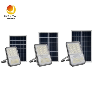 إضاءة طويلة الأمد منطقة إضاءة واسعة إضاءة خارجية 5054 رقائق LED عالية التجويف كشاف LED يعمل بالطاقة الشمسية 20 واط
