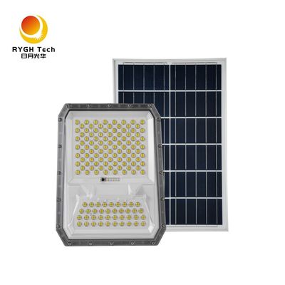 إضاءة خارجية للتحكم الذكي في الإضاءة، رقائق LED عالية التجويف 5054، كشاف LED يعمل بالطاقة الشمسية 25 واط للحديقة والطريق والرصيف والفناء