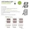 مصابيح الفيضانات الخارجية عالية السطوع 1000W 1200W LED Stadium Light