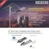 إنارة الطرق العامة 170lm/W وحدة Bridgelux شبه مدمجة مصباح شارع LED شمسي 60 واط