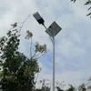مضاد للماء في الهواء الطلق المتكامل 40W LED الشارع الضوء الشمسي مع القطب
