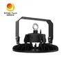 إضاءة صناعية 100 واط UFO تشطيب أسود كشاف ضوئي مرتفع