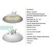 مصباح UFO LED عالي الإضاءة AC277 IP69K CRI 95 NSF بدرجة غذائية 100 واط 120 واط 150 واط لمصنع تجهيز الأغذية