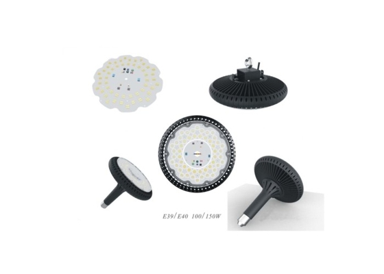 المستودع UFO LED High Bay Light E39 E40 100W Driverless IK10 CE RoHS SAA Approval