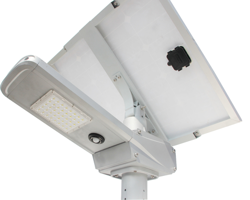 ماء IP65 80W تعمل بالطاقة الشمسية الصمام ضوء الشارع بطارية ليثيوم 12V / 480WH
