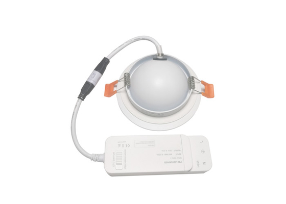 ألومنيوم مصباح جسم راحة قابل للتعديل يقود Downlights 7W CCT Taiji CSP COB تكنولوجيا