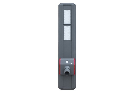 5500K 60W المصابيح الشمسية شارع حديقة IP65 7800-9000LM مع لوحة أحادية للطاقة الشمسية