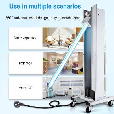 مصباح التعقيم بالأشعة فوق البنفسجية المواد الفولاذية 254nm 185nm معقم الأوزون 80w