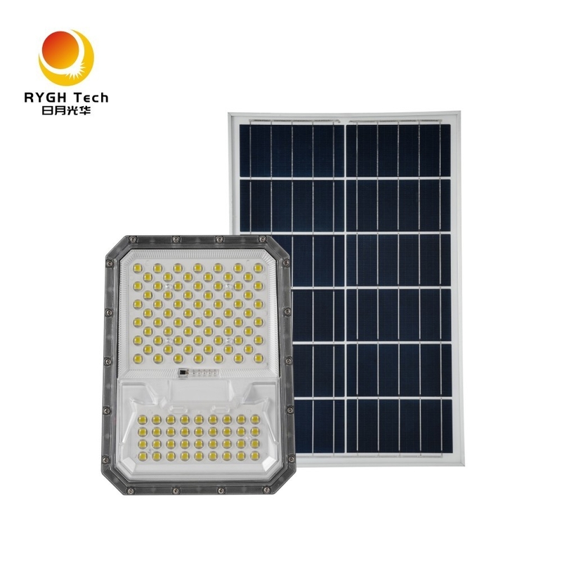 إضاءة طويلة الأمد منطقة إضاءة واسعة إضاءة خارجية 5054 رقائق LED عالية التجويف كشاف LED يعمل بالطاقة الشمسية 20 واط