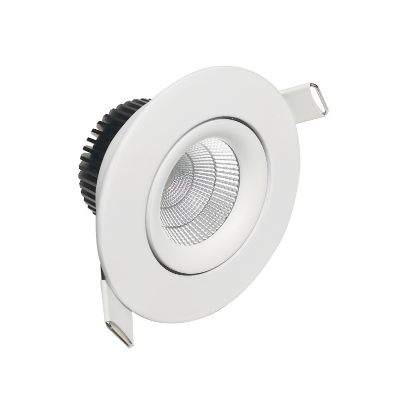 38/60 درجة زاوية الشعاع الذكية LED دوونلايتس 8W يعتم / درجة حرارة اللون قابل للتعديل