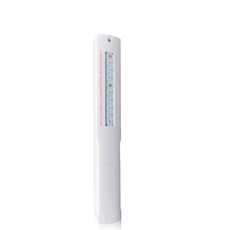 معقم ضوء محمول LED يعمل بالطاقة الشمسية بقوة 4 وات ، ضوء تعقيم بالأشعة فوق البنفسجية المحمول طاقة البطارية الجافة